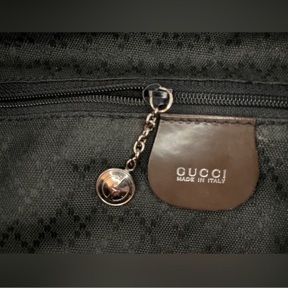 GUCCI 🤎 Vintage Bamboo Bar backpack medium. - Picture 4 of 12